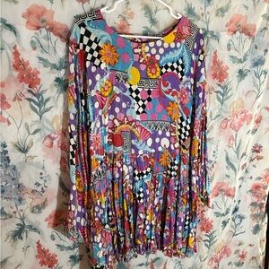 Vintage Colourful Patterned Dress